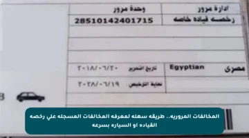 المخالفات المرورية.. طريقة سهلة لمعرفة المخالفات المسجلة على رخصة القيادة أو السيارة بسرعة